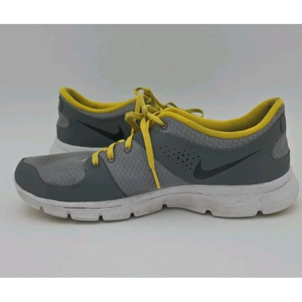 Nike‎ Flex Experience RN Size 10.5 Men's Gray Yellow Running Shoes 525762-005